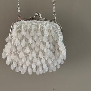 Vintage Swee Lo Baubles Beads Sequined Kiss Lock Evening Bag Cocktails Bridal